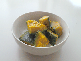 ほんのり甘みが美味しいかぼちゃの牛乳煮kabocha1[1]