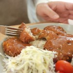 高カロリーのトンカツ