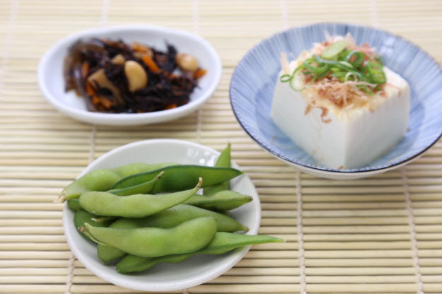 枝豆と豆腐